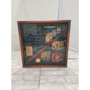 The History of Baseball Shadow Box Display Case Ruth Cobb Paige Shadow Box Art